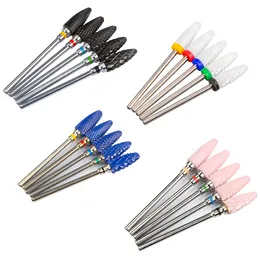 Milling Cutter For Manicure Ceramic Nail Drill Bit for Manicure Machine Pedicure Tools Rotate Burr Mill Cutters for Removing Gel Nail ToolsNail Drill Accessories