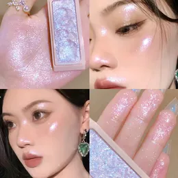 Blush Evidenziatore di purè di patate Tavolozza glitter Baco da seta perlato Contorno viso Shimmer Evidenzia polvere ombreggiante Illumina il tono della pelle 231117