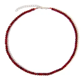 Einfache facettierte Edelstein-Perlen-Halsketten für Frauen, Naturstein-Halsketten, Kristallkette, handgefertigte Halskette, Yoga-Schmuck, weiblich, Großhandel, Modeschmuck