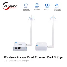 Outros eletrônicos Parede de sinal sem fio através de Ethernet Air Connector Port Bridge Kit Externo Longa Distância ATÉ 1000 metros Transmissor Receptor 231117