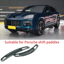 Suitable for Porsche Cayenne cars with red shift paddles and aluminum alloy steering wheel modification decoration