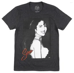 Camisetas de camisetas masculinas masculino 2023 Fashion selena quintanilla retrato raro