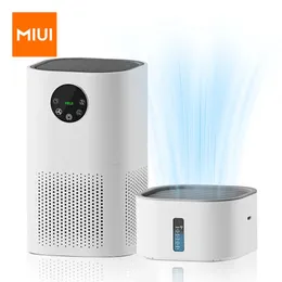 Purificatori d'aria Purificatore MIUI con umidificatore combinato per allergie domestiche e animali domestici Fumatori di peli in camera da letto H13 Vero filtro HEPA2in1 231118