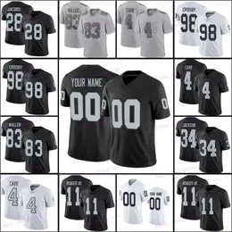 Brock Bowers Davante Adams Maxx Crosby Fußballtrikot Jimmy Garoppolo Hunter Renfrow Bo Jackson Michael Mayer Charles Woodson O'Connell Jakobi Meyers