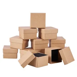 Juwelierkästen 18pcs 24pcs Pappsets für Armband Halskette Ohrring Ring Geschenk Rechteck Speicher Kraftverpackung Box 23117