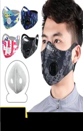 Cartoon-Camouflage-Sportmasken Outdoor-Fahrradfahren halbe Gesichtsmaske Aktivkohle Anti-Smog-Neopren-Ohrschleifen-Luftfiltermaske6031792