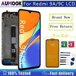 6,53 "LCD dla Xiaomi Redmi 9A 9C Wyświetlacz LCD DOMCT ECOM Digitizer dla Redmi 9A LCD M2006C3MG M2006C3LG Wyświetlacz z ramką części Redmi 9c