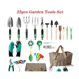 Spade Shovel Garden Tools Set 23pcs Gardening Gifts for Women Inclui Hand e todos os outros DROW DROW HOME DHFBE