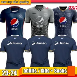 2023 2024 Honduras Motagua Mens Soccer Jerseys FC VILLAFRANCA SANCHEZ R.MOREIRA J.MONCADA 23 24 Home Blue Third Shirt Football Shirts Adult Uniforms Home with Patch