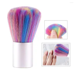 Nagelbürsten 1pc Kunstreinigungsbürste Pulver Abstauben Entfernen Sie bunte Pilzreiniger Maniküre Make-up Werkzeuge Schönheitssalon Zubehör