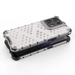 Honeycomb PC TPU Case For Honor P60 80 70 ART X40 X30 X9A X8 X6 Nova 10 SE Y61 Y70 Mate 50 Pro 4G 5G Shockproof