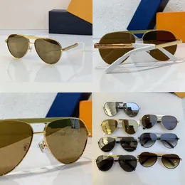 Occhiali da sole ovali in metallo Specchi di lusso per uomo e donna con sfumatura stampata Lunettes de Soleil Z2011E Aste con fiori intagliati per vacanze di piacere sulla spiaggia