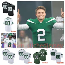 Fußballtrikot Joe Namath Joe Klecko Aaron Rodgers Ahmad Sauce Gardner Breece Hall Garrett Wilson Zach Wilson 30 Carter II Mecole Hardman jr Nick Mangold Becton