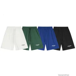 Designer Short Fashion Casual Clothing Beach shorts Represents ative Letter Silicone Print High Street Basketball Sports Casual Summer Loose Drawstring Mesh Shor