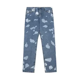 2024clothing Galleryes Depts Jeans Pant Street Cloud and Mist Graffiti Wash Garment Men's Light Straight Leg Label 11