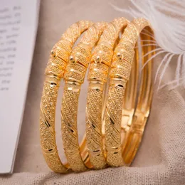 Bangle Women Bangle Gold Color Wedding Bangles for Women Brud kan öppna armband Indian/Etiopian/Frankrike/African/Dubai Jewelry Gifts 230419