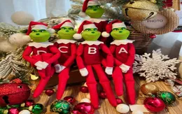Grinch de Natal Pendurado Pingente RedGreen Enfeite de Árvore de Natal Decorações para Casa Presentes para Crianças GC092186357273523702
