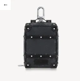 Designer Graffiti Brief Unisex Schlüssel Brieftasche Damen Plaid geprägter Schlüsselbund -Münz -Geldbörsen Mini -Box -Taschen Clutch -Taschen Luxusmarke Frauen und Männer Schlüsselring Charms Anhänger