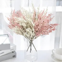 Dekoratif çiçekler yapay bebek nefes gypsophila pe lavender düğün buket diy partisi Noel çelenk çiçek aranjman ev dekor