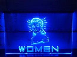 Kobiety toalety vintage wyświetlacz LED Neon Light Znak J113