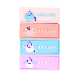 Unicorn Eraser Toy office supplies Unique design Rubber Pink Purple Orange Blue Four styles School supplies for kids Student Stationery Promotional Gifts