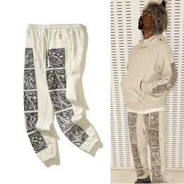 Tasarımcılar Sıradan Pantolon Street Giyim Jogger Pantolon Swearpants Saintmichael Co Br ed 23SS Yeni Sıkıntılı Vintage Stil Pantolon Pantolon