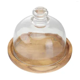 Baking Tools Air Holder Cake Containers Lids Mini Dessert Dome Clear Container Lid Display Cover Stand Tray