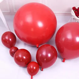 Party Decoration 5-30st 5inch/10inch/12inch/18inch/36inch Red Double Layer Latex Balloons Valentine's Day Wedding Birthday Decorations