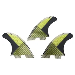 Other Sporting Goods 3 Pieces G5 F II Fin Surfboard Fins Honeycomb fiberglass Surf Tri fin 230418