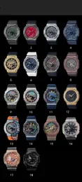 UNISEX Sports Digital Quartz Watch GM2100 Oryginalny zegarek wstrząsowy Pełna funkcja LED LED Auto ręczne podnoszenie Stopu Lekkie Wybierz 18 kolorów Seria Oak