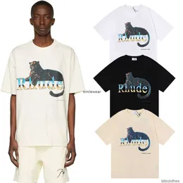 Designer Fashion Clothing Tshirt Luxury Mens Casual Tees Rhopard Print Boys' Girls' Black Panther Short Sleeve T-shirt