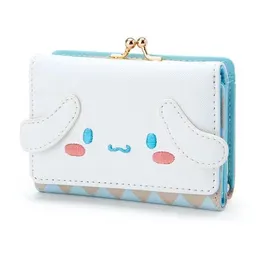 Nova carteira Fantom. Carteira curta casual feminina. Jade Cassia Dog Pompompurin Style Zip Finener Bag Wallet.