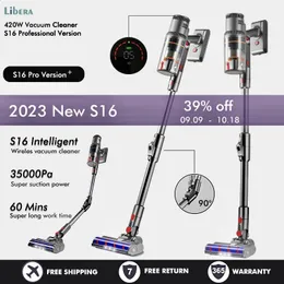 Other Housekeeping Organization S16 Wireless Vacuum Cleaner 420W 35kPa Powerful 6 in 1 Handheld Vertical LED Display Water Mopping Machine 231118