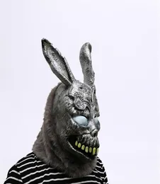 Masque de lapin de dessin animé Animal Donnie Darko FRANK le lapin Costume Cosplay Halloween fête Maks fournitures T200116266B7602695