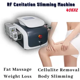 Body Slimmer Machine 40k Kavitation Fettabbau RF Faltenentfernung Multipolares Gesäß-Bauch-Massagegerät Tragbares Gerät