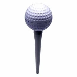 Golfboll tobaksslipare rökrör accessroy 3in1 metall zink legering kross ört kvarn 3 lager cnc tänder filter netprinting rökare tillbehör