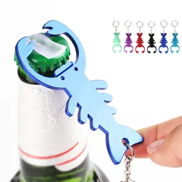 6 cores Lagsish Beer Bottle abridor de chaves de chaveiro portátil de alumínio portátil Supplies de barra de cozinha de saca