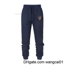 wangcai01men's byxor jogging designer märke herrbyxor tryckt 2022 män fitness ny golf tryck kläder man långa byxor vår och höst rib byxor högt