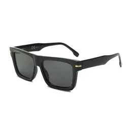 2024 Marke Designer Sonnenbrille Quadratischen Rahmen Coole Retro Shades Mit Logo UV400 Sonnenbrille Für Männer