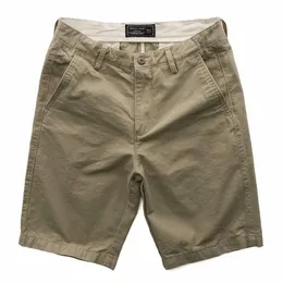 Męskie spodenki Khaki Casual Men Summer 2023 Work Wear Style uliczny Lekki oddech fajne bermudy marka męska bez elastyczności 230419