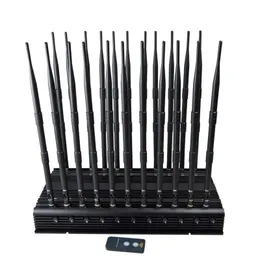 Potente bloqueador de escritório de 22 antenas para bloquear gps wifi bluetooth uhf/vhf rc315mhz 433mhz 868mhz lojack gsm 2g 3g 4g 5g