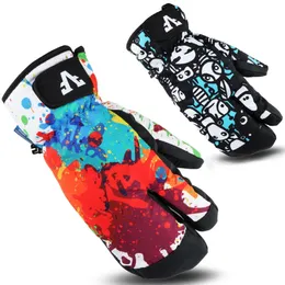 Luvas de esqui das mulheres dos homens adolescente inverno quente snowboard luvas de esqui luvas de neve à prova dwaterproof água ciclismo esqui snowmobile handschoenen 231118