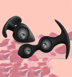 Masaż silikonowy tyłek wtyczka seksu analna dla kobiety buttplug dorosły intymne zabawki seksshop anus koraliki sextyse femme homme juguetes SE9591416