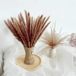 Decorative Flowers Pampas Grass Natural Bulrush Wholesale Wedding Tall Fall Home Decor Mariage Dried Artificial
