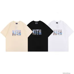 디자이너 패션 의류 TSHIRT 고급 남성 캐주얼 티 작은 미국 브랜드 키스 새로운 토르 랜드 마크 요크 제한된 짧은 슬리브 티셔츠 소년 소녀