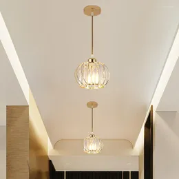 Chandeliers Modern Simple Creative Crystal Aisle Lamp Corridor Balcony Ceiling Restaurant Chandelier Entrance Porch