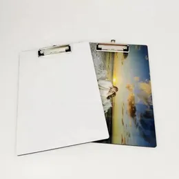 Sublimation A4 Clipboard Recycled Document Storage Holders White Blank Profile Clip Letter File Paper Sheet Office Supplies6613297
