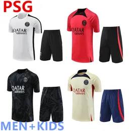 PSGs tracksuit 2022 2023 paris Sportswear men kids training suit Short sleeved suit Football soccer Jersey kit uniform chandal sweatshirt Sweater set