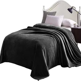 King Size Velvet flanell fleece plysch queen size säng filt som sängöverdrag/täcke