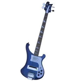 4 strängar Dark Blue Electric Bass Guitar med Chrome Hardware Body Binding Erbjudande Logotyp/färg Anpassa